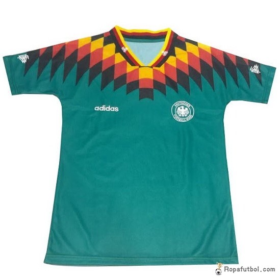 Camiseta Alemania Replica Segunda Ropa Retro 1994 Verde